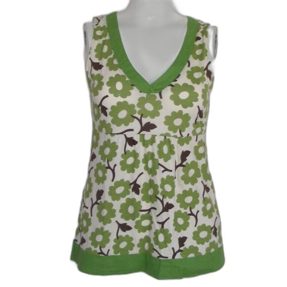BODEN Tank Top, 10 UK/6 US, Green Floral, V-neck - Picture 5 of 9